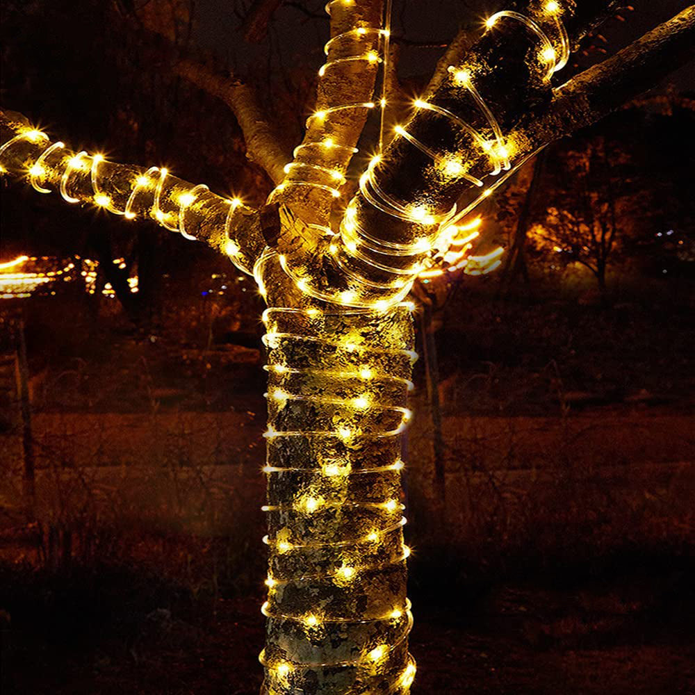 Solar Power LED Solar Powered Rope Tube String Lights