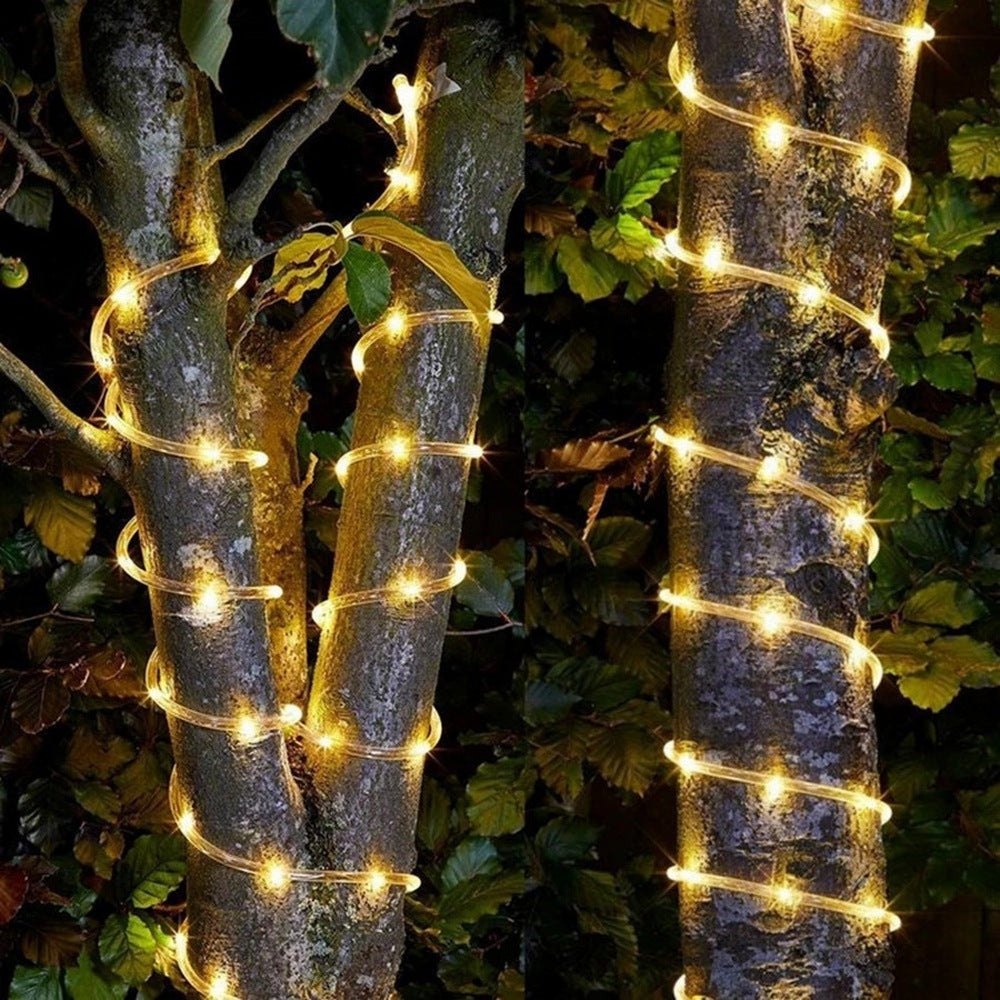 Solar Power LED Solar Powered Rope Tube String Lights