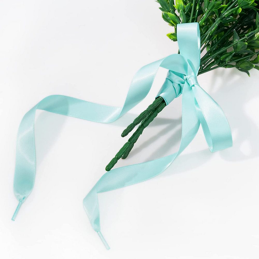 1x130cm 10 Pairs of Flat Satin Ribbon Shoelaces