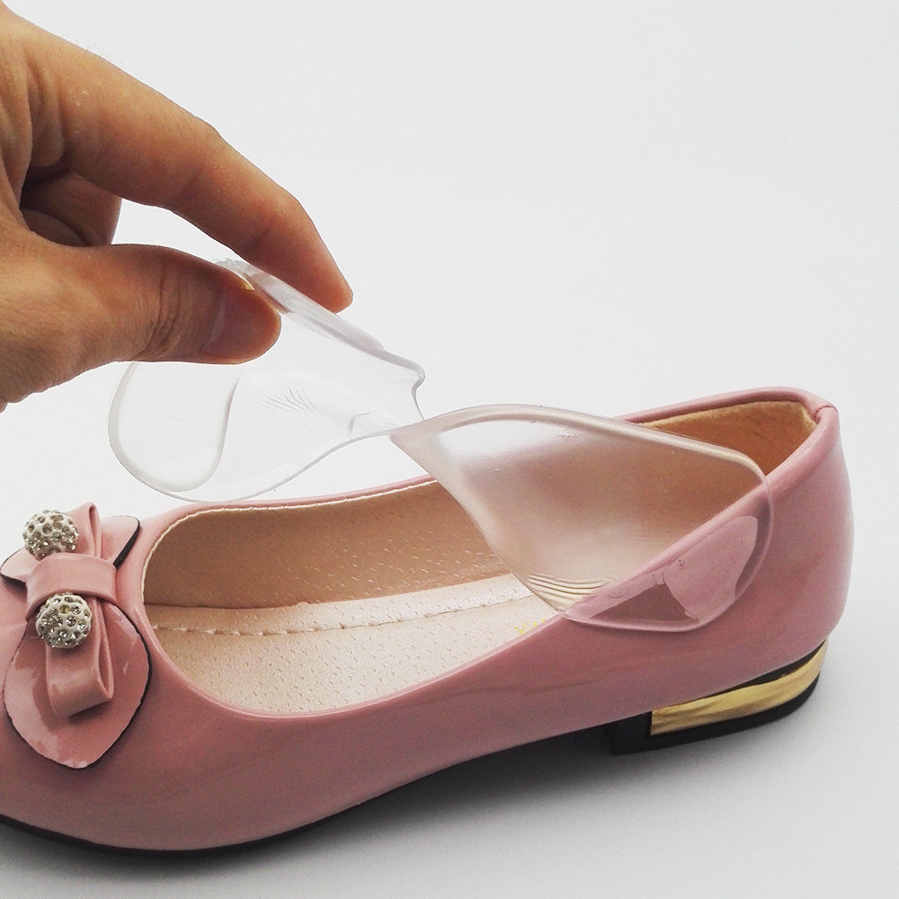 2 In 1 T-type Silicone Shoe Heel Pads Liners Inserts Cushion Grip High-heel Insole
