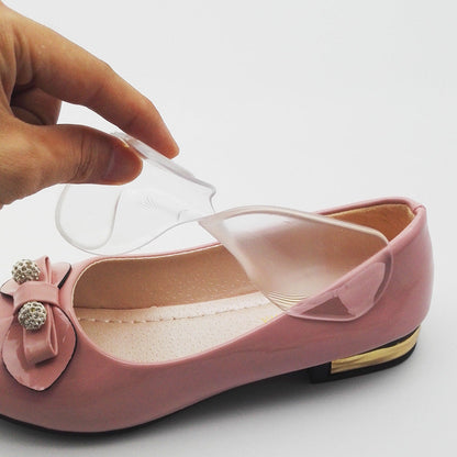 2 In 1 T-type Silicone Shoe Heel Pads Liners Inserts Cushion Grip High-heel Insole