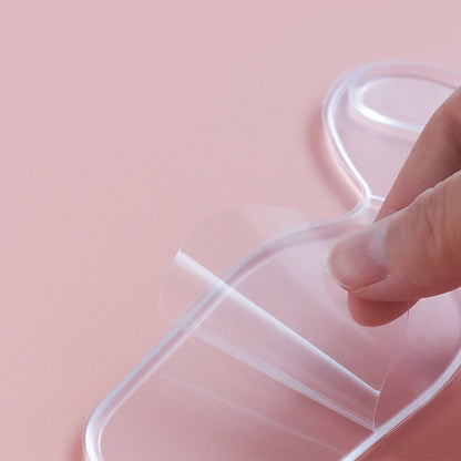 2 In 1 T-type Silicone Shoe Heel Pads Liners Inserts Cushion Grip High-heel Insole