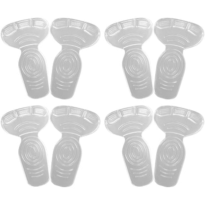 2 In 1 T-type Silicone Shoe Heel Pads Liners Inserts Cushion Grip High-heel Insole