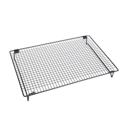 1Pc/2Pcs Foldable Checkered Cooling Baking Racks Stainless Steel Pan