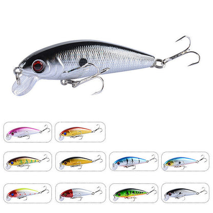 10pcs Floating Artificial Fishing Lure Bait Set with Box