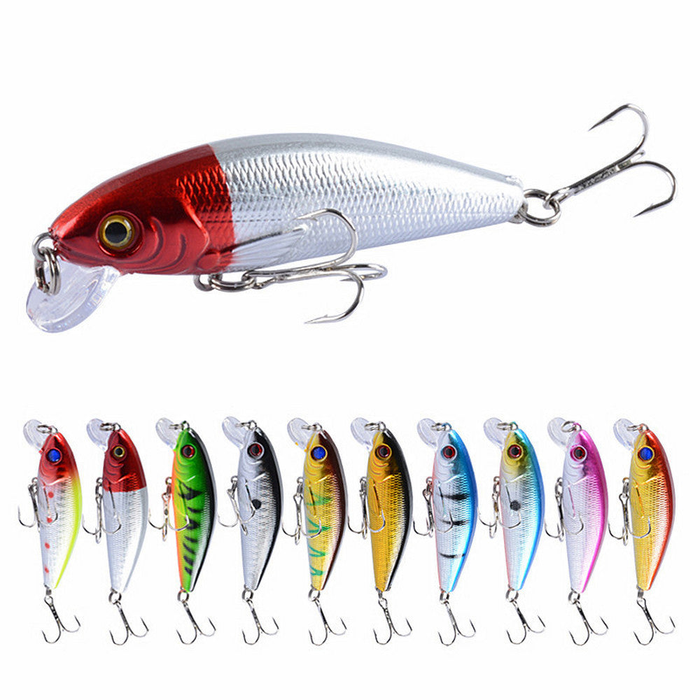 10pcs Floating Artificial Fishing Lure Bait Set with Box