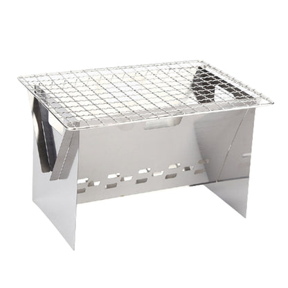 Portable Mini Camping BBQ Grill Set with Barbecue Net
