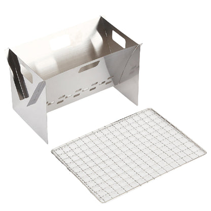 Portable Mini Camping BBQ Grill Set with Barbecue Net