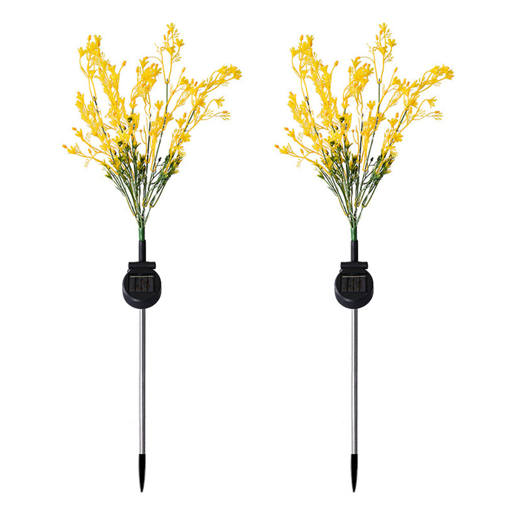 Aritificial Solar Canola Flowers Lights Patio Stake Walkway Lamp Outdoor Garden Decor