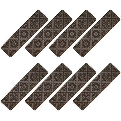 8pcs Self-adhesive Non Slip Carpet Stair Treads - Embossed