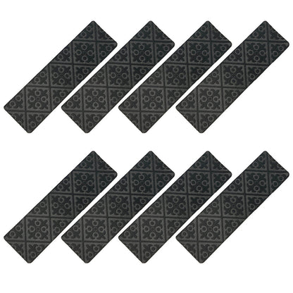 8pcs Self-adhesive Non Slip Carpet Stair Treads - Embossed