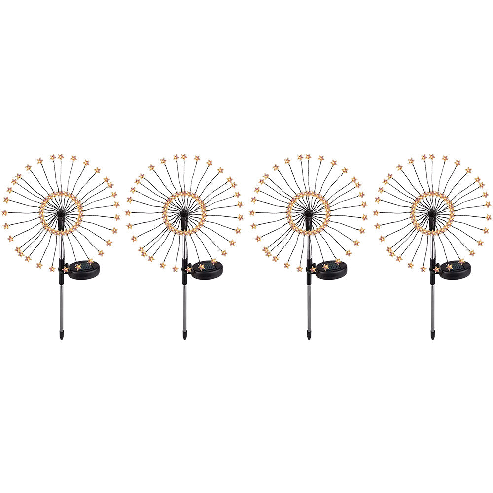 Solar Star Ground Lights Patio Stake Walkway Lamp Outdoor Garden Decor