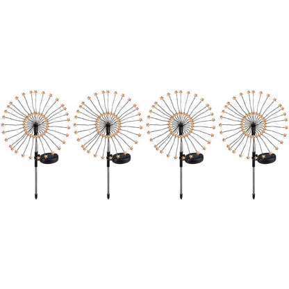 Solar Star Ground Lights Patio Stake Walkway Lamp Outdoor Garden Decor