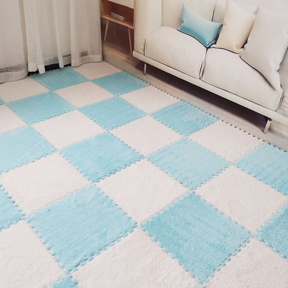 10Pcs Soft Plush EVA Foam Interlocking Floor Play Mats