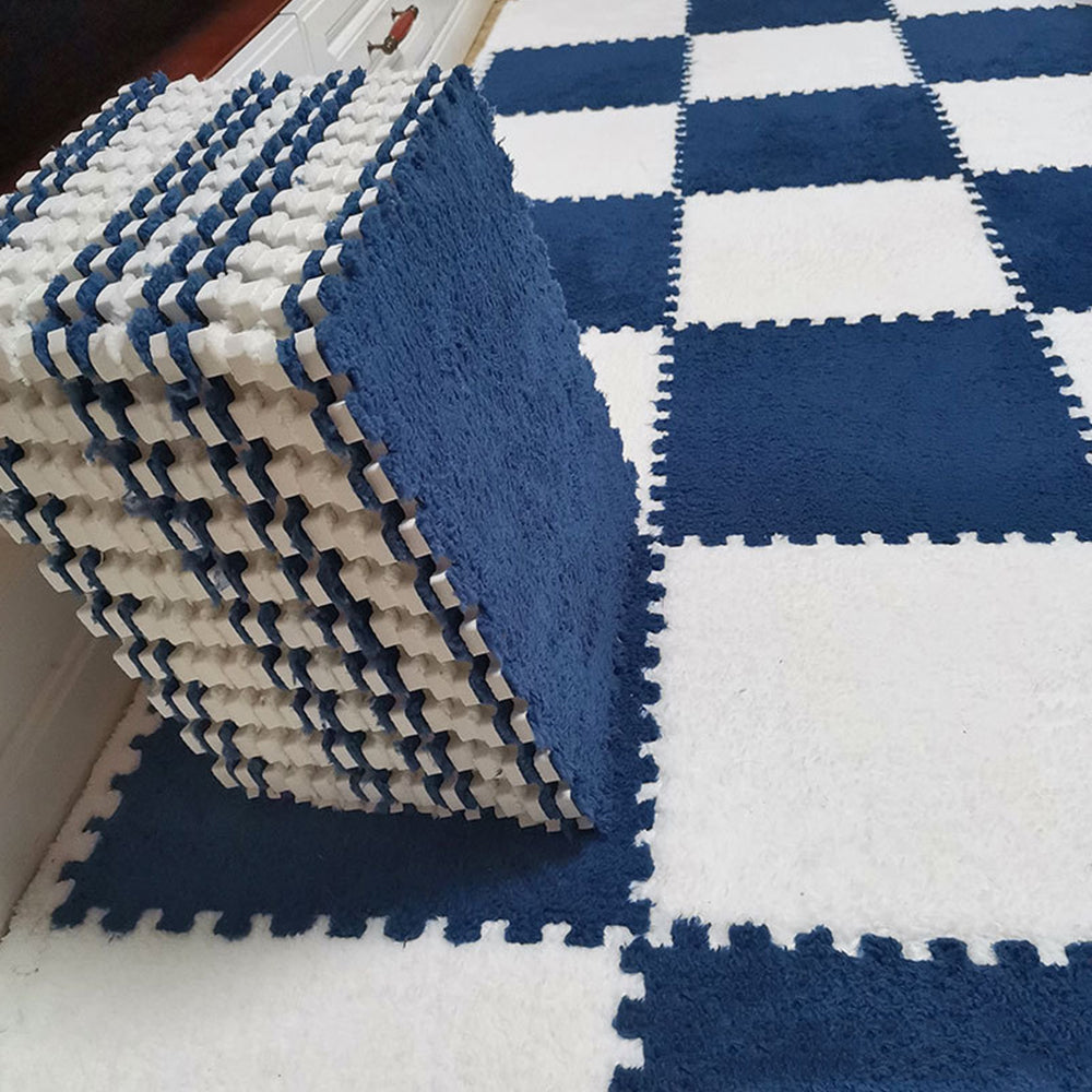 10Pcs Soft Plush EVA Foam Interlocking Floor Play Mats