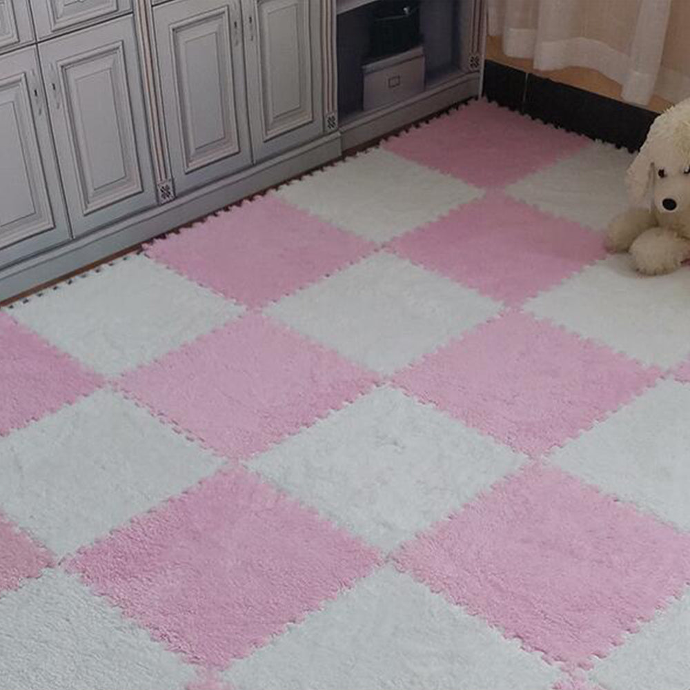 10Pcs Soft Plush EVA Foam Interlocking Floor Play Mats