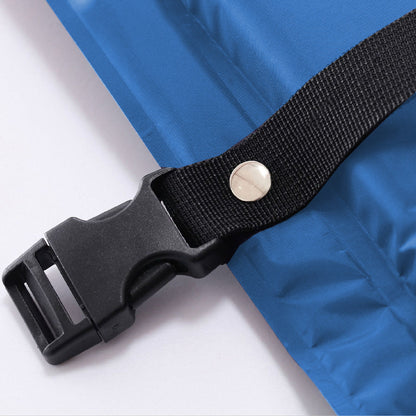 Splicable Automatic Inflatable Mat with Pillow Inflatable Camping Bed Blue