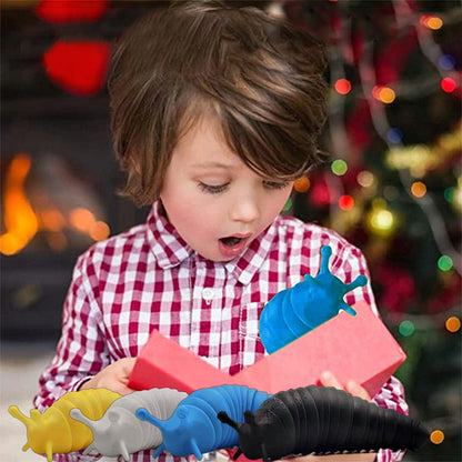 3D Printed Articulated Fidget Slug Sensory Caterpillar Toys for Children Student Office Worker Home Decor