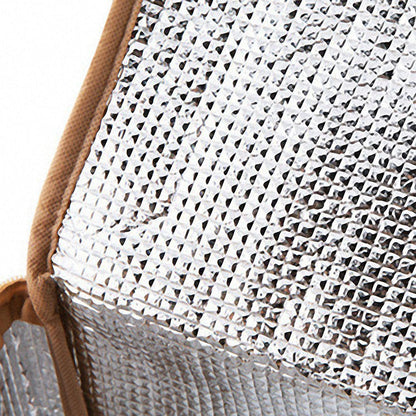 2Pcs Imitated Rattan Insulated Thermal Lunch Box Bags Picnic Basket