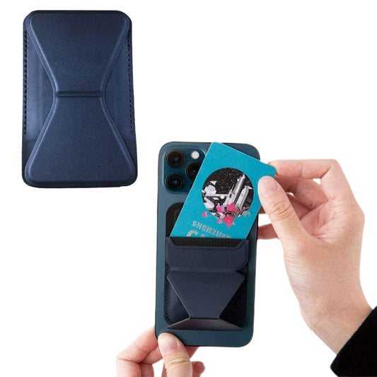 MagSafe Magnetic Foldable PU Leather Phone Holder Wallet Card Holder