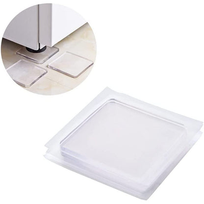 4Pcs Clear Adhesive Furniture Anti Vibration Pads for Washing Machine