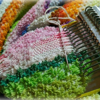 14 Hooks Small Loom-Speedweve Type Weave Tool Set Darning Machine Green