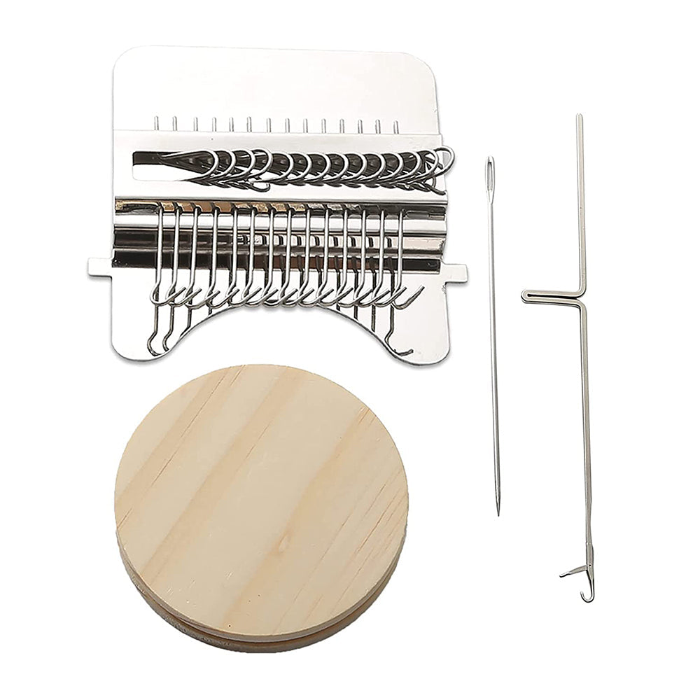 2 X Small Loom Speedweve Type Weave Tool Set DIY 14 Hooks Darning Machine