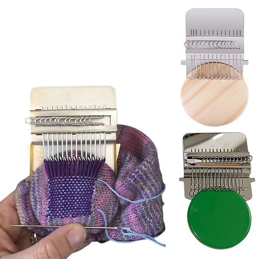 2 X Small Loom Speedweve Type Weave Tool Set DIY 14 Hooks Darning Machine