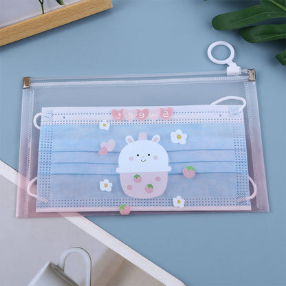 12PCS Portable Face Mask Storage Bag with Zipper