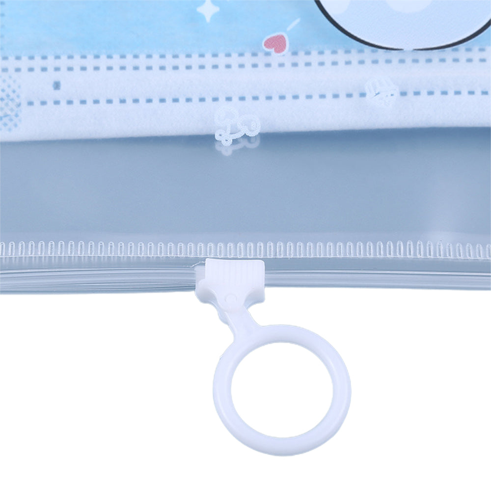 12PCS Portable Face Mask Storage Bag with Zipper