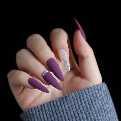 100Pcs Clear Fake Nail Tips Half Cover False Nail Stiletto False Gel