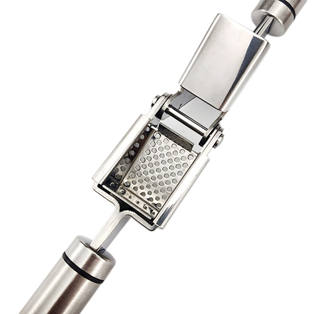 Stainless Steel Garlic Press Mincer Peeler Set Garlic Crusher