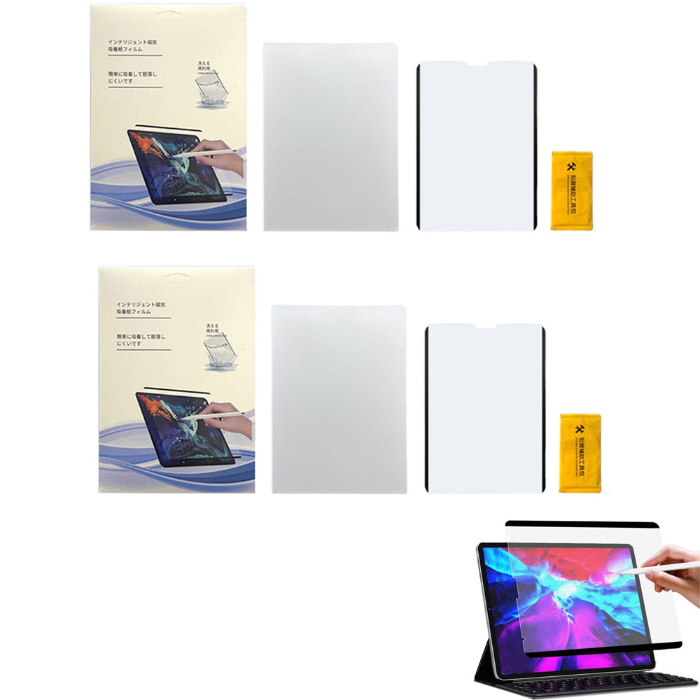 2pcs Paperfeel Screen Protector Draw Sketch Like on Paper Anti Glare with Easy Installation Kit for iPad -iPad Pro 11 Inches