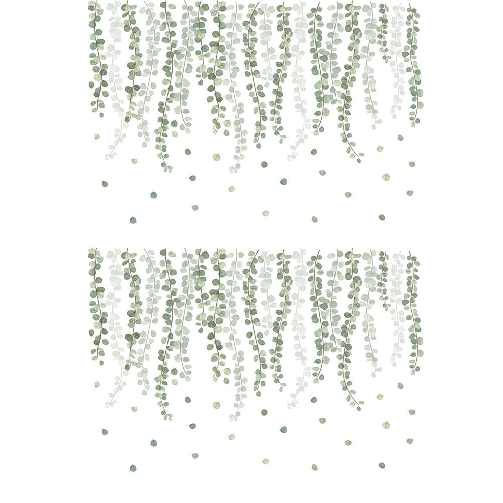 Self-adhesive Removable Green Leaves Plant Wall Sticker Home Decor