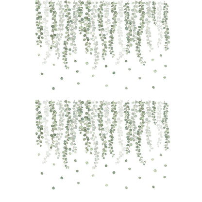 Self-adhesive Removable Green Leaves Plant Wall Sticker Home Decor