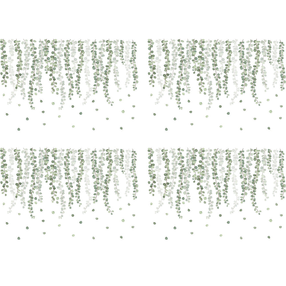 Self-adhesive Removable Green Leaves Plant Wall Sticker Home Decor