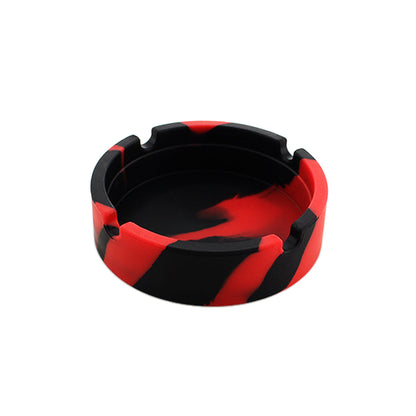 High Temperature Heat Resistant Silicone Round Camouflage Ashtray