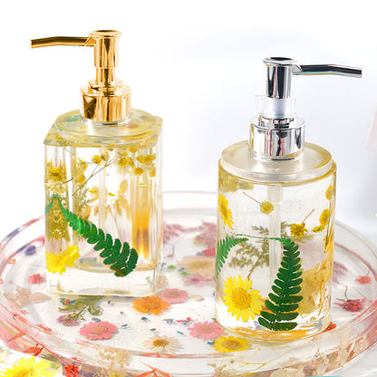 DIY Resin Casting Mold Perfume Bottle Silicone Mold with Dispenser Pump