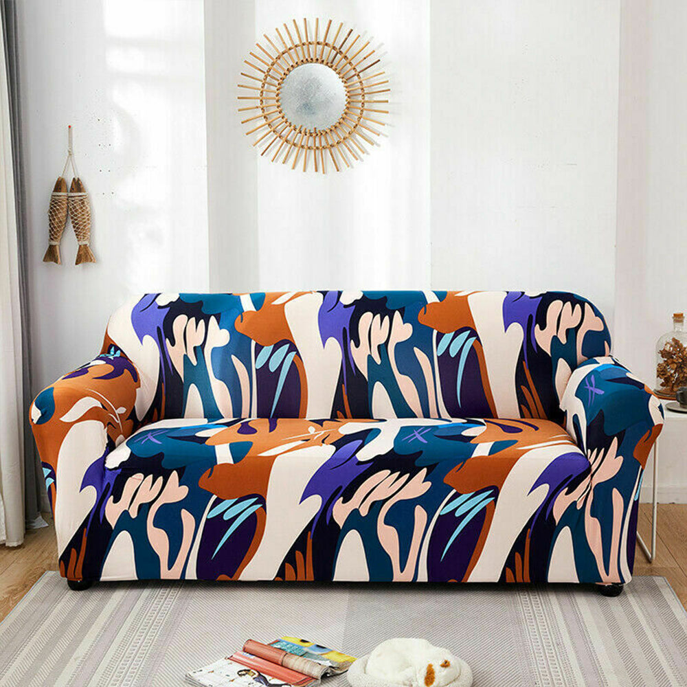 Sofa Cover Printed Pattern Sofa Cover Soft Stretch Sofa Cover-Oil Painting Style