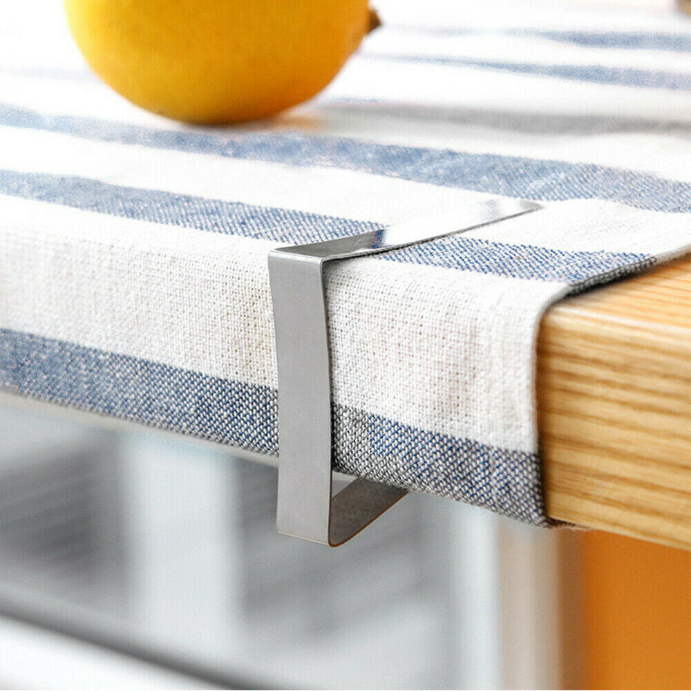 12PCS Stainless Steel Tablecloth Clips Triangle Desk Table Cloth Cover Clamps