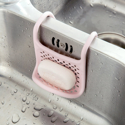 Flexible Sponge Holder Bendable Sink Drain Hanger Rack Expandable Storage