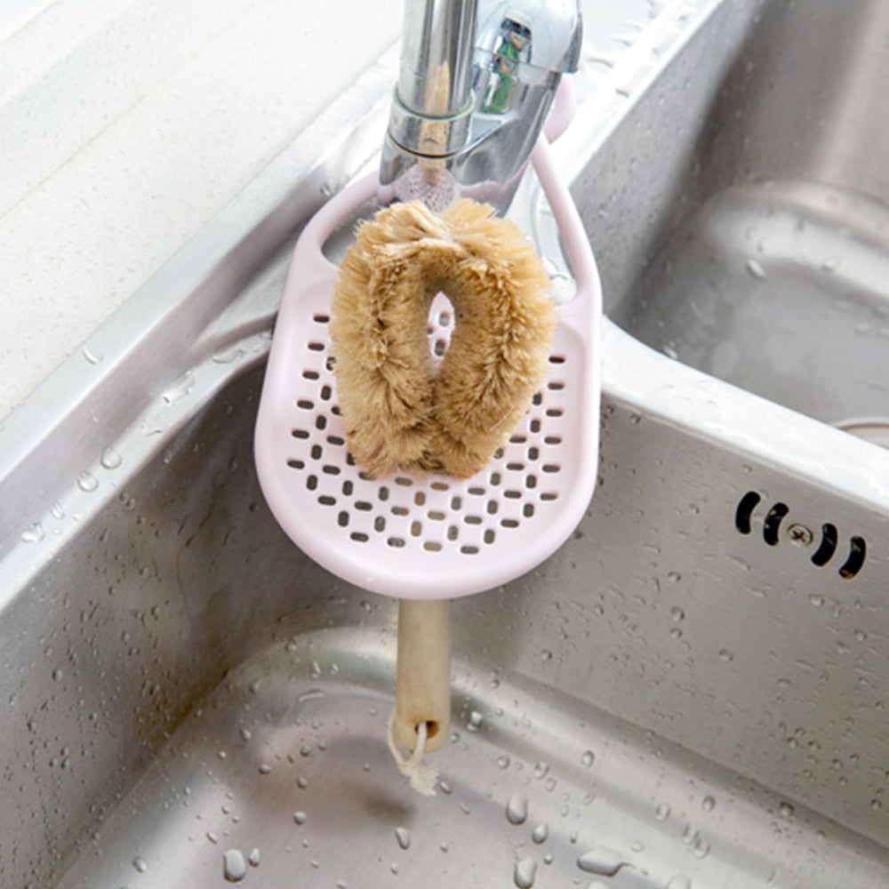 Flexible Sponge Holder Bendable Sink Drain Hanger Rack Expandable Storage