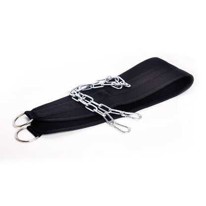 Gym Sports Back Pull Up Weight Lifting Belt Bodybuilding Training Belt with Chain