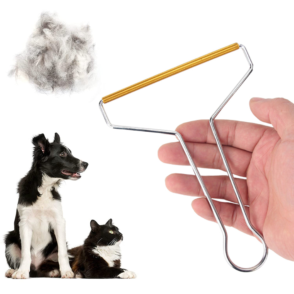 2X Manual Hair Removal Agent Fuzz Carpet Wool Coat Clothes Shaver Brush