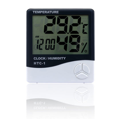 Digital Thermometer Hygrometer Alarm Clock Calendar Indoor Humidity Monitor