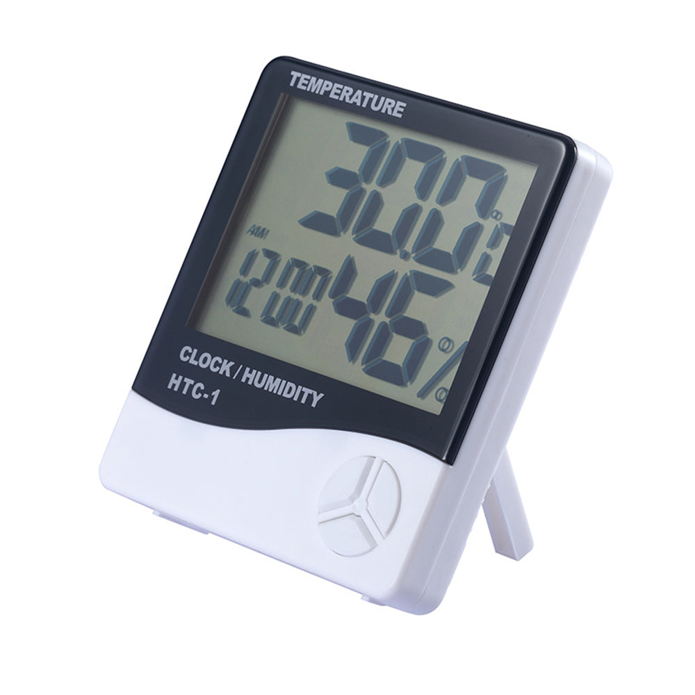 Digital Thermometer Hygrometer Alarm Clock Calendar Indoor Humidity Monitor