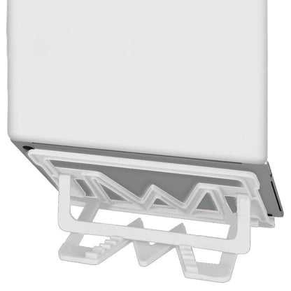 Ergonomic Laptop Stand Notebook Tablet Holder Adjustable Angle White