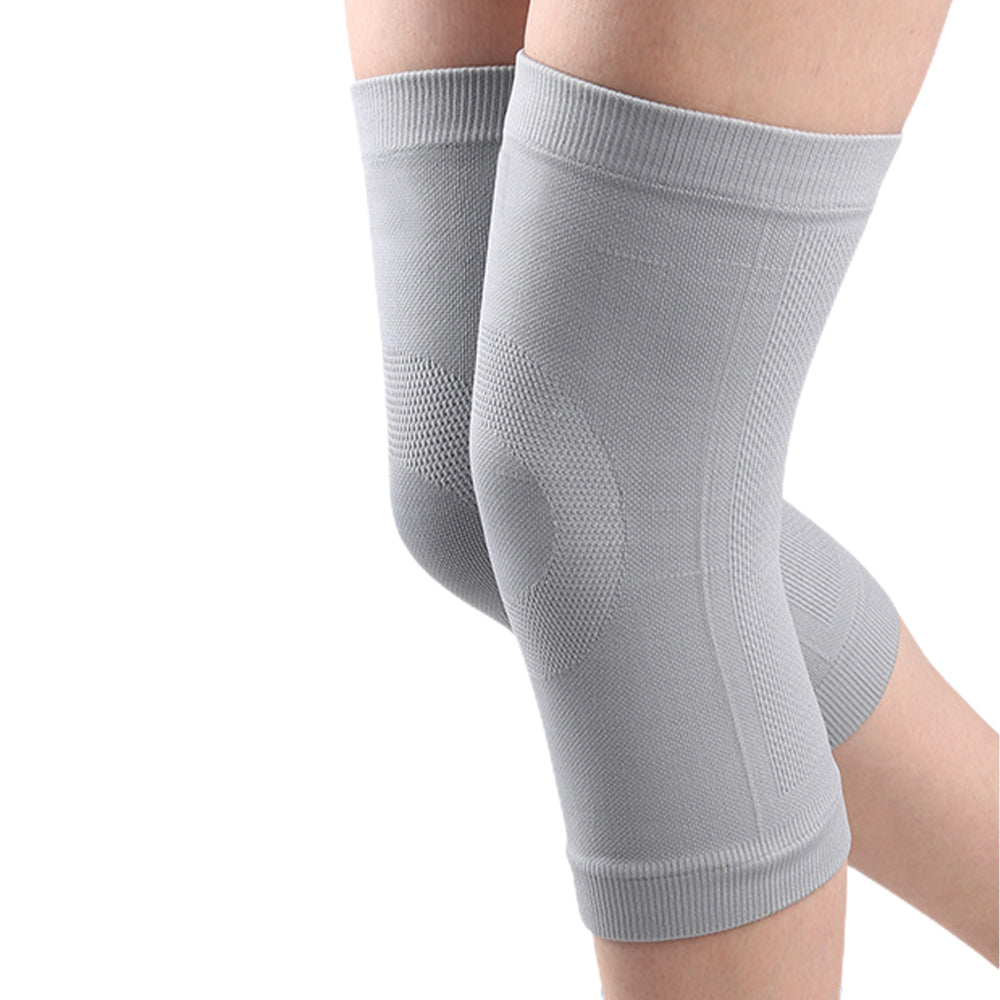 Knee Sleeves Two Pairs of Professional Knee Brace for Knee Pain Relief for Men Women -Grey