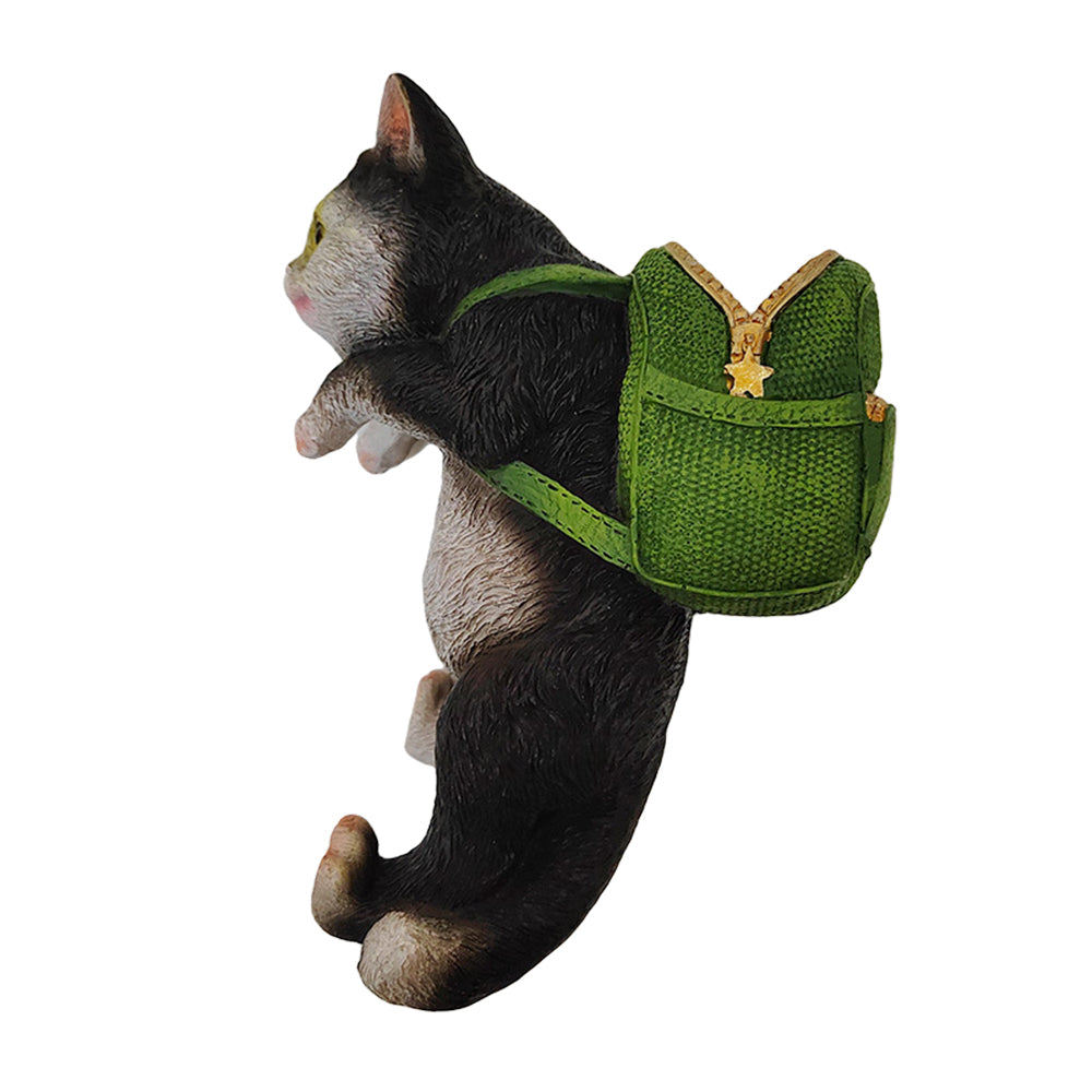 Cat Statue Garden Decor Flower Plant Pot Hanging Figurine Garden Tool Organizer