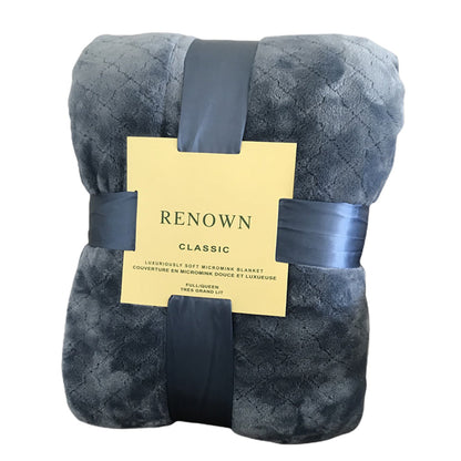 130x150cm Throw Blanket Bed Throws Blanket Plush Blanket Sofa Blanket Blue